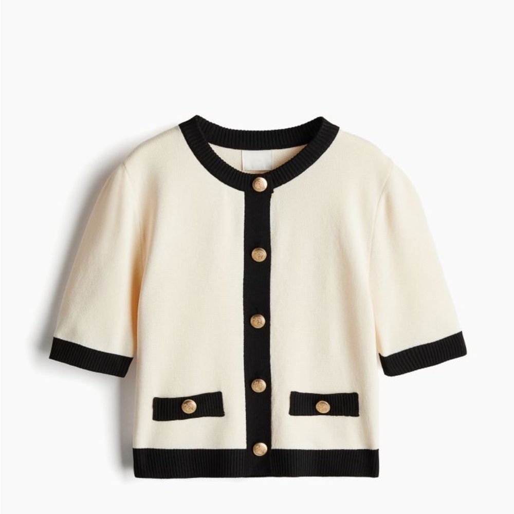 Short sleeve cardigan